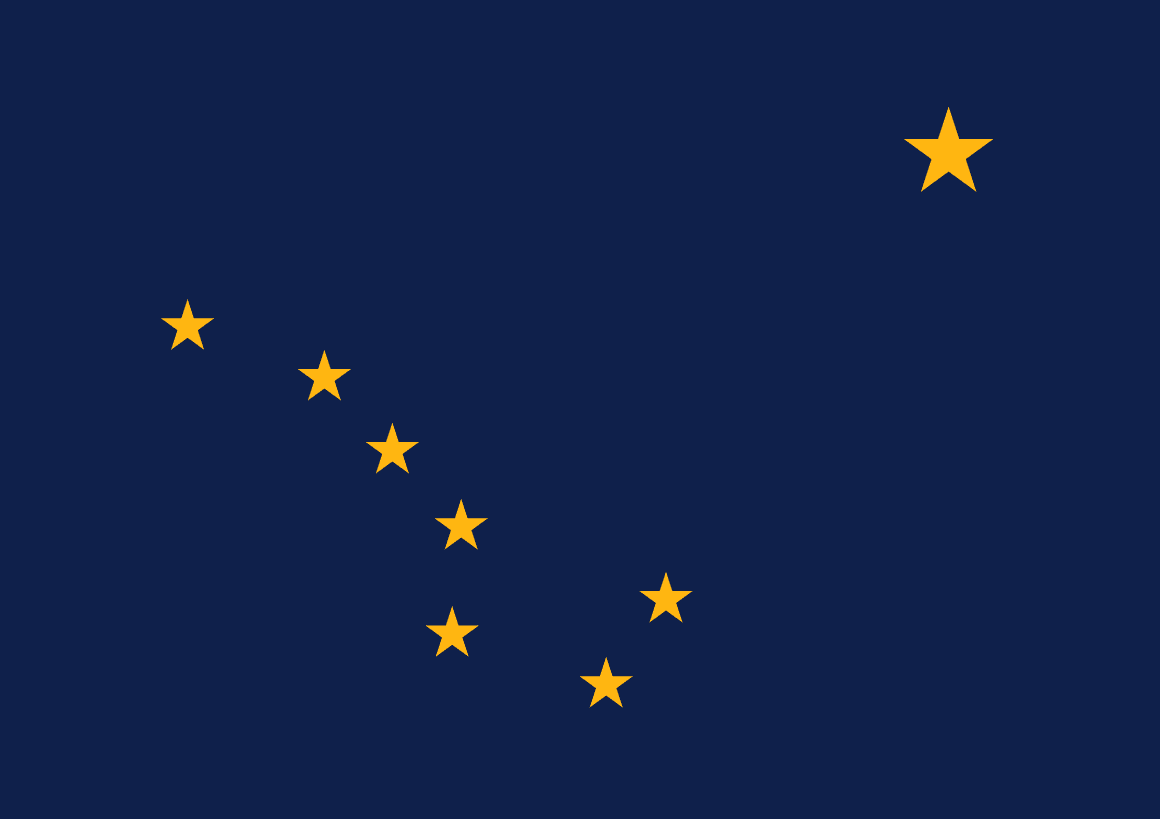 Alaska bandera estatal — tarifas de seguro de auto 2026
