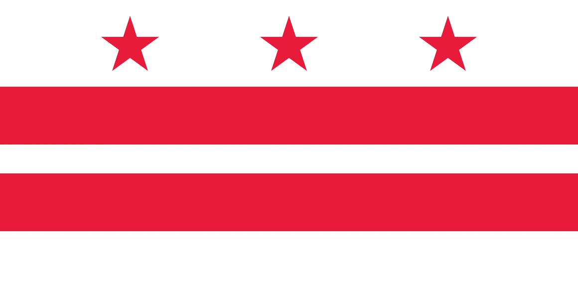 Washington DC bandera estatal — tarifas de seguro de auto 2026