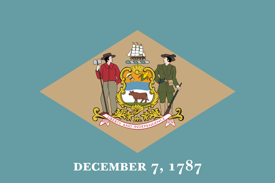 Delaware bandera estatal — tarifas de seguro de auto 2026