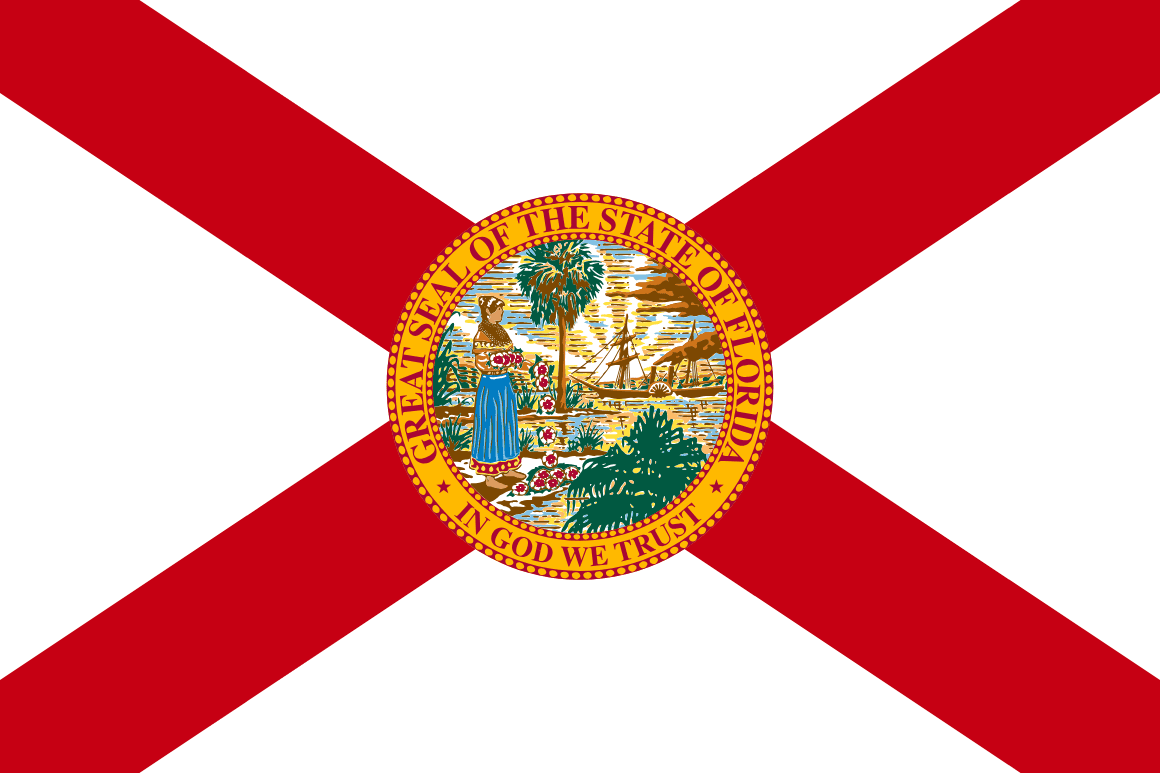 Florida bandera estatal — tarifas de seguro de auto 2026