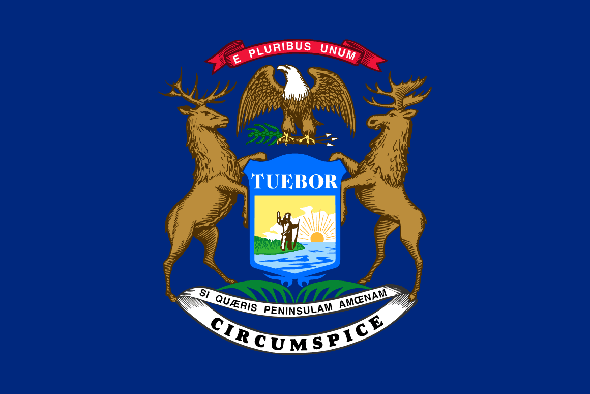 Michigan bandera estatal — tarifas de seguro de auto 2026