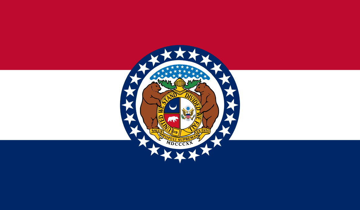 Missouri bandera estatal — tarifas de seguro de auto 2026