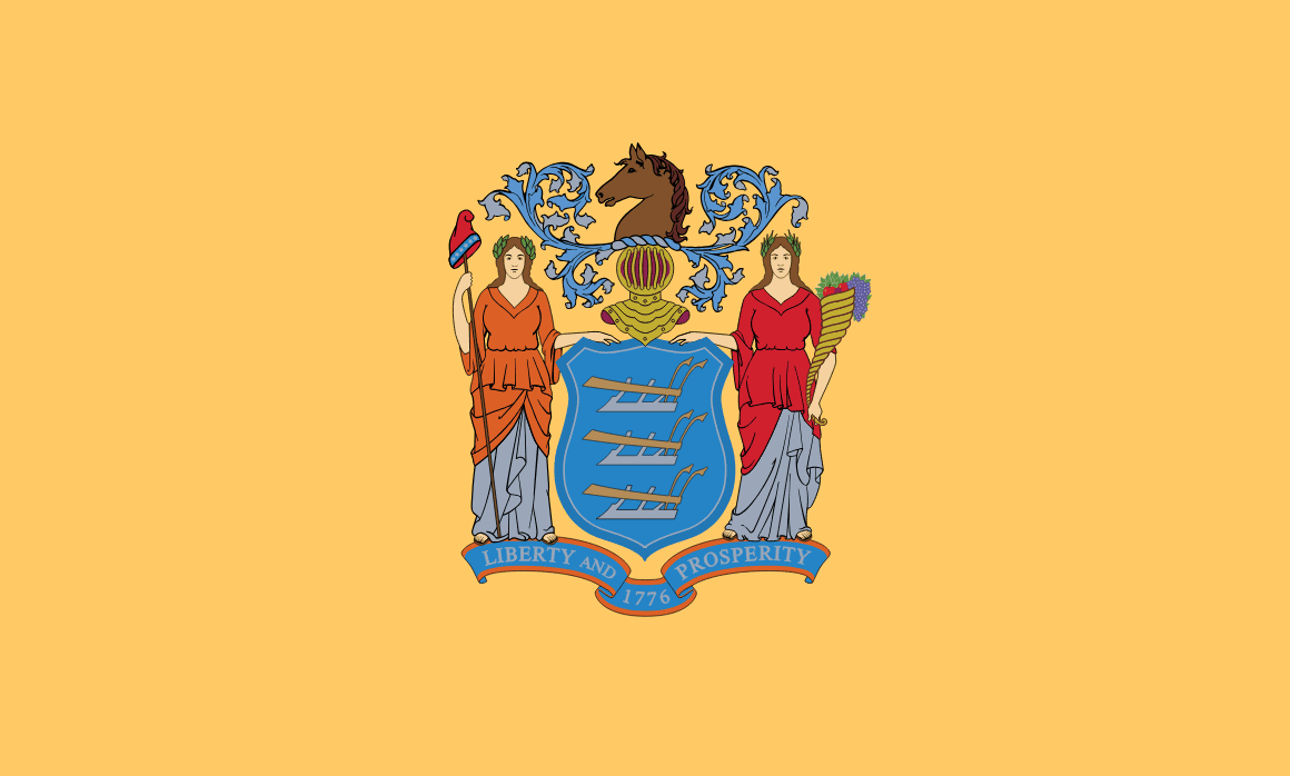 Nueva Jersey bandera estatal — tarifas de seguro de auto 2026