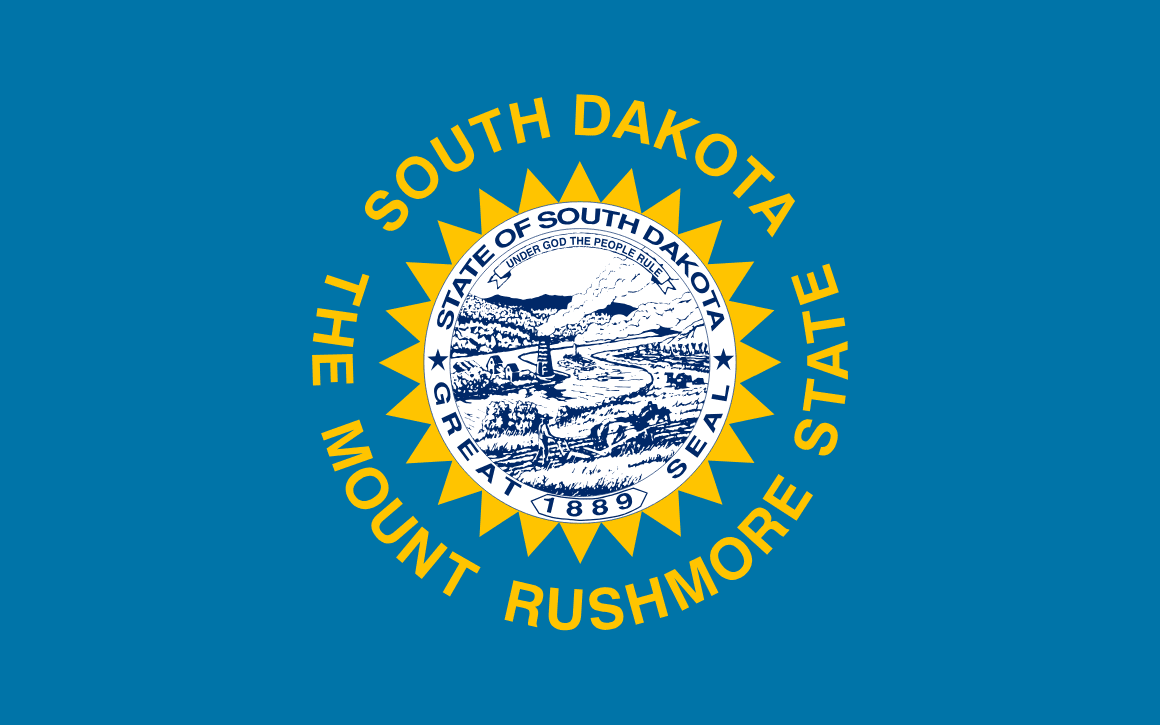 South Dakota bandera estatal — tarifas de seguro de auto 2026
