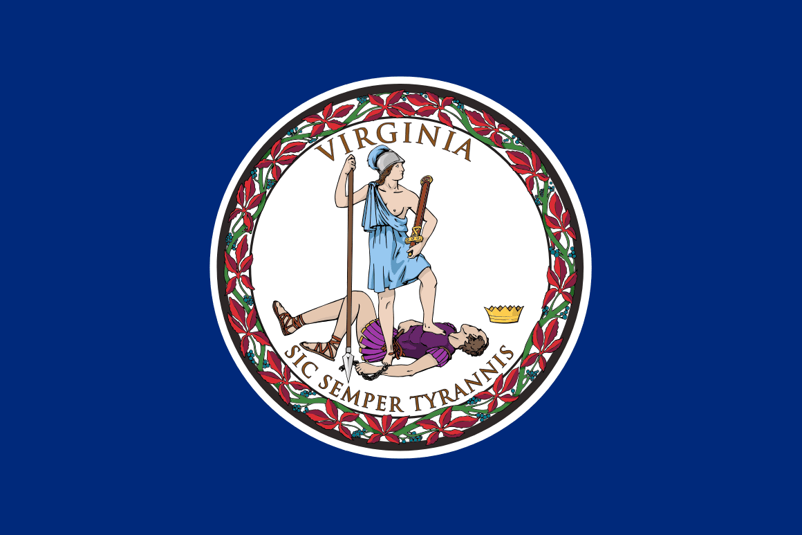 Virginia state flag — 2026 car insurance rates