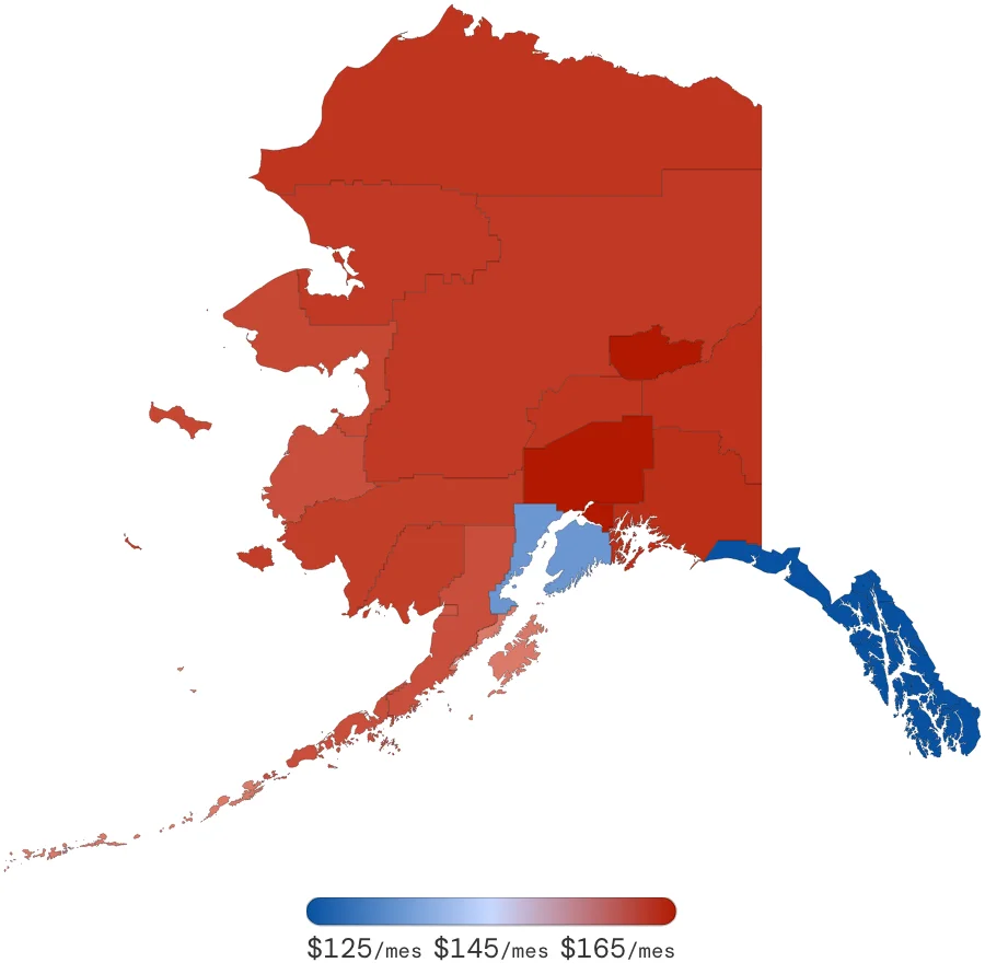 Tarifas de Seguro de Auto en Alaska por Borough – junio de 2026