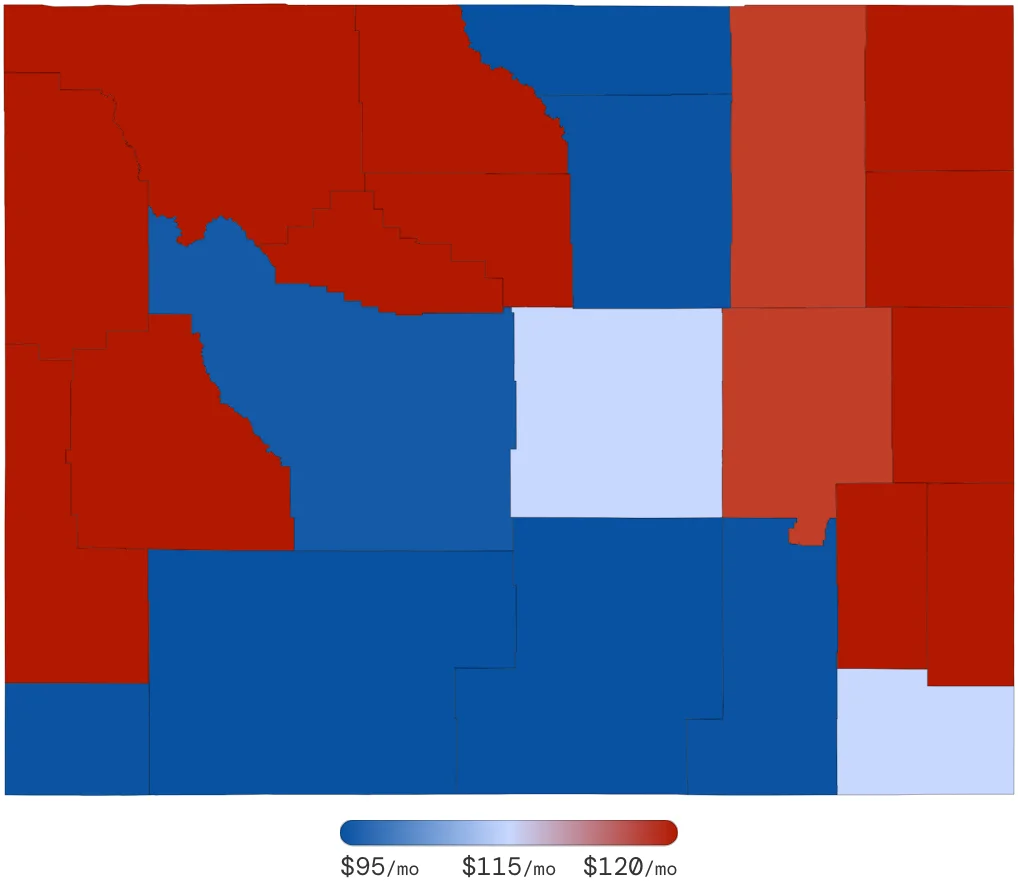 Wyoming Car Insurance Rates by County July 2026